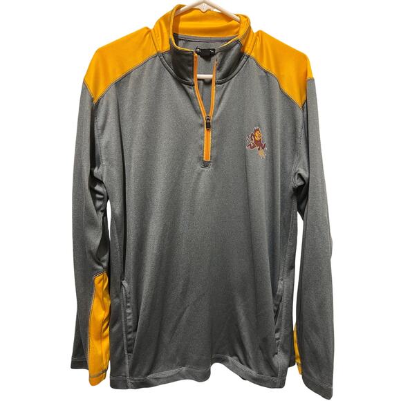 Arizona State University ASU Sun Devils Half Zip Pull over  Size Large - Picture 1 of 8